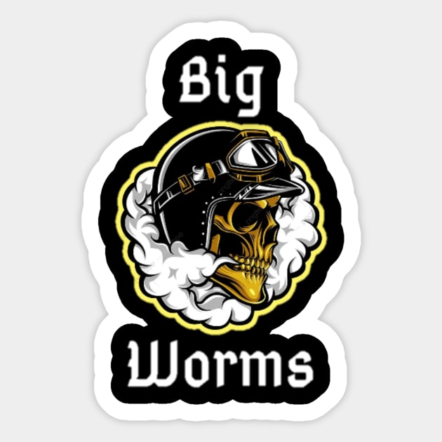 Big worm Sticker by Clewg